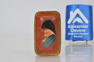 Lot 67 - Tin snuff box with image of Wellington