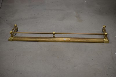 Lot 78 - Extendable brass fender