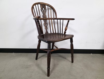 Lot 94 - A mixed wood Windsor-style chair
