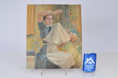 Lot 101 - A signed oil painting on linen by L Preston