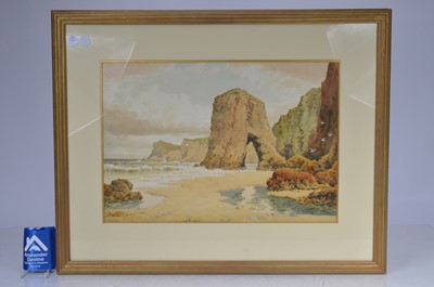Lot 105 - A large watercolour illegibly signed
