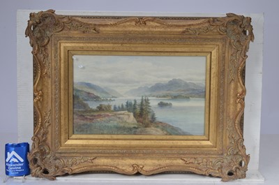 Lot 112 - Late 19 century watercolour of Loch Lomond