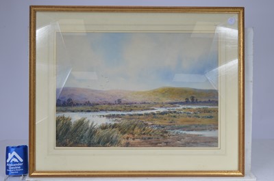 Lot 113 - Large signed watercolour by J H Partridge of a Scottish landscape
