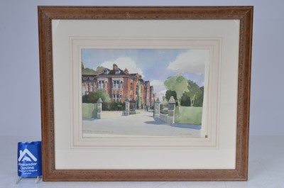 Lot 115 - Watercolour of Tudor House Wrekin College