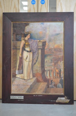 Lot 135 - Large oil painting of Zenobia Queen of Palmyra, 20th century school
