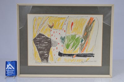 Lot 139 - Limited edition litho print - 60/100 - after Marcel Janco - dated 1968
