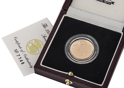 Lot 21 - A Royal Mint Elizabeth II gold proof full sovereign