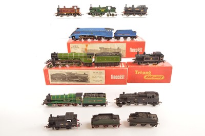 Lot 11 - Modified Tri-ang and Hornby Steam locomotives 00 gauge  (9)