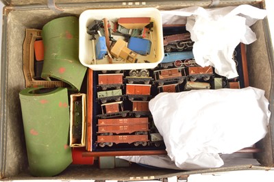 Lot 104 - Hornby-Dublo 00 Gauge Locomotives Passenger and Goods Rolling Stock Accessories and Track  with Gaiety Pannier Tank and Truscale Station (qty)