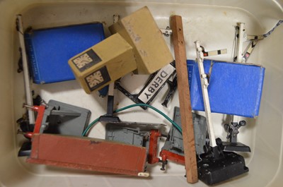 Lot 104 - Hornby-Dublo 00 Gauge Locomotives Passenger and Goods Rolling Stock Accessories and Track  with Gaiety Pannier Tank and Truscale Station (qty)