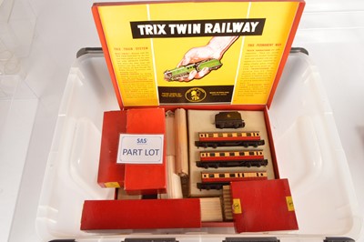 Lot 154 - Trix 00 Gauge Train Set including Locomotives Passenger and Goods Rolling stock Accessories and Manyways Station (qty)