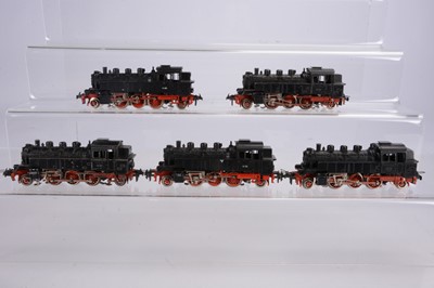 Lot 164 - Five Trix HO Gauge unboxed DB black 2-6-2 64089 Tank Locomotives