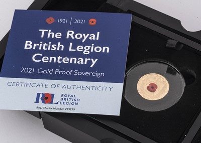 Lot 42 - An Isle of Man Royal British Legion Centenary 2021 gold proof full sovereign
