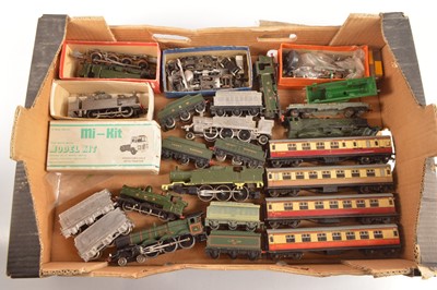 Lot 192 - Assorted White-metal part completed Locomotives and adapted RTR items with some rolling stock 00 gauge (qty in one box)