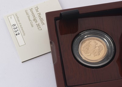 Lot 45 - A Royal Mint Elizabeth II gold piedfort proof full sovereign