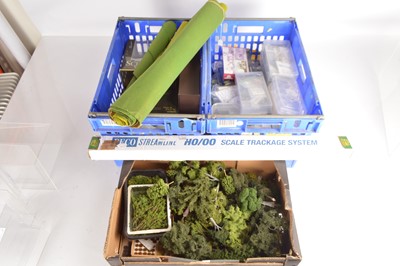 Lot 221 - Bachmann Scenescape trees and a large quantity of 00/H0 scale detail and scenic accessories (qty in 3 boxes)
