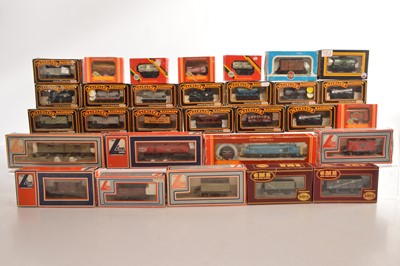 Lot 229 - Hornby Lima Mainline Airfix Locomotive and wagons in original boxes 00 gauge (30)