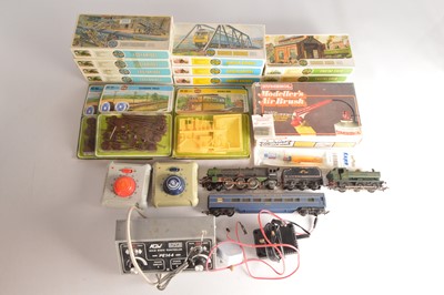 Lot 244 - Airfix plastic kits 00 gauge with Tri-ang rolling stock controllers and other items (20)