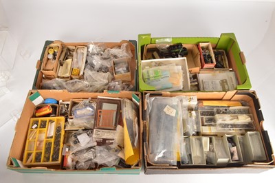 Lot 246 - 00 gauge  accessories and rolling stock parts (qty in 4 boxes)