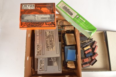 Lot 263 - Keyser M&L Airfix and other Rolling Stock and other 00 gauge Construction Kits  in original boxes with some ready to run wagons (29)