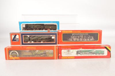 Lot 270 - Hornby Lima Airfix 00 gauge Steam Locomotives and tenders in original boxes (5)