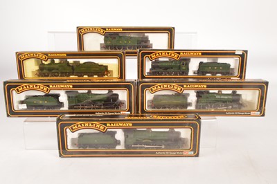 Lot 271 - Mainline 00 gauge Steam Locomotives all in GWR green in original boxes (6)