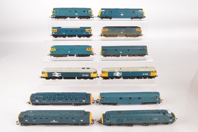 Lot 277 - Hornby Bachmann Lima Heljan 00 gauge Diesel  Locomotives all in BR blue liveries  (12)