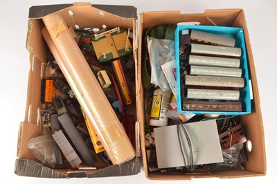 Lot 288 - Triang Hornby Hornby-Dublo incomplete Locomotives and rolling stock with 00/H0 gauge  track (qty in 2 boxes)