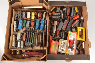 Lot 290 - Hornby Lima Tri-ang Dublo and other freight wagons and coaches 00 gauge (108)