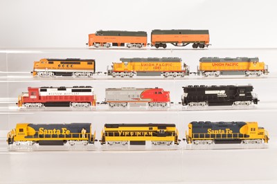 Lot 347 - Bachmann and other American outline H0 gauge Locomotives  (11)