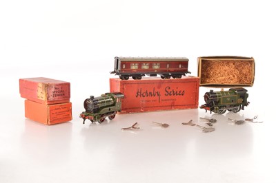Lot 382 - Hornby 0 Gauge Locomotives and Rolling stock and accessories (11)
