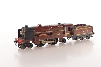Lot 393 - Hornby 0 Gauge E320 Loco & Tender LMS lined maroon 'Royal Scot'