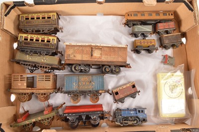 Lot 408 - Hornby 0 Gauge and Hornby Dublo /Trix 00 Gauge Mixed group of Locomotives and Rolling stock (28)