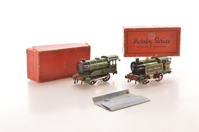 Lot 423 - Hornby 0 Gauge Pair of GWR & LNER Clockwork Locomotives (2)