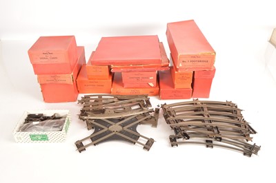 Lot 436 - Hornby 0 Gauge Post War Track & Accessories (qty) 