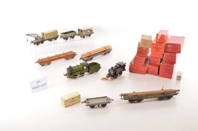 Lot 437 - Hornby 0 Gauge Group of Locomotives, Rolling stock and Track and  modern Meccano )Qty)