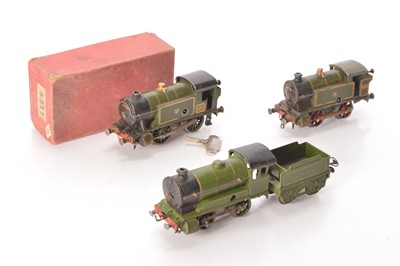 Lot 455 - Hornby 0 Gauge trio of Clockwork Locomotives (3)