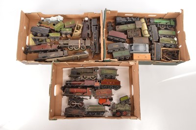 Lot 472 - Bassett Lowke / Bing and other commercial manufacturers 0 Gauge Locomotives, Bodies , Tenders and other items (30 plus)