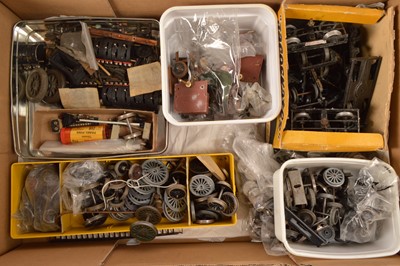 Lot 473 - Bassett Lowke/ Leeds (LMC) and other Commercial manufacturers  0 Gauge parts, (Lge Qty)