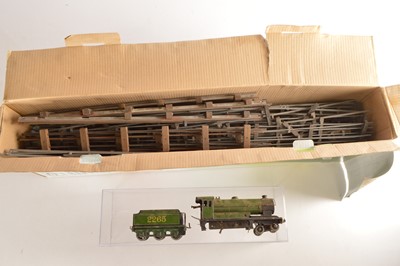 Lot 476 - Bassett Lowke 0 Gauge Princess Elizabeth 4-4-0 Loco & Tender with steel track