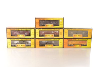 Lot 507 - Rail King (MTH) modern issue 0 Gauge group of Freight cars (7)