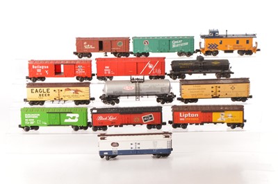 Lot 517 - Atlas/MTH and other commercial manufacturers 0 Gauge Freight cars (13)