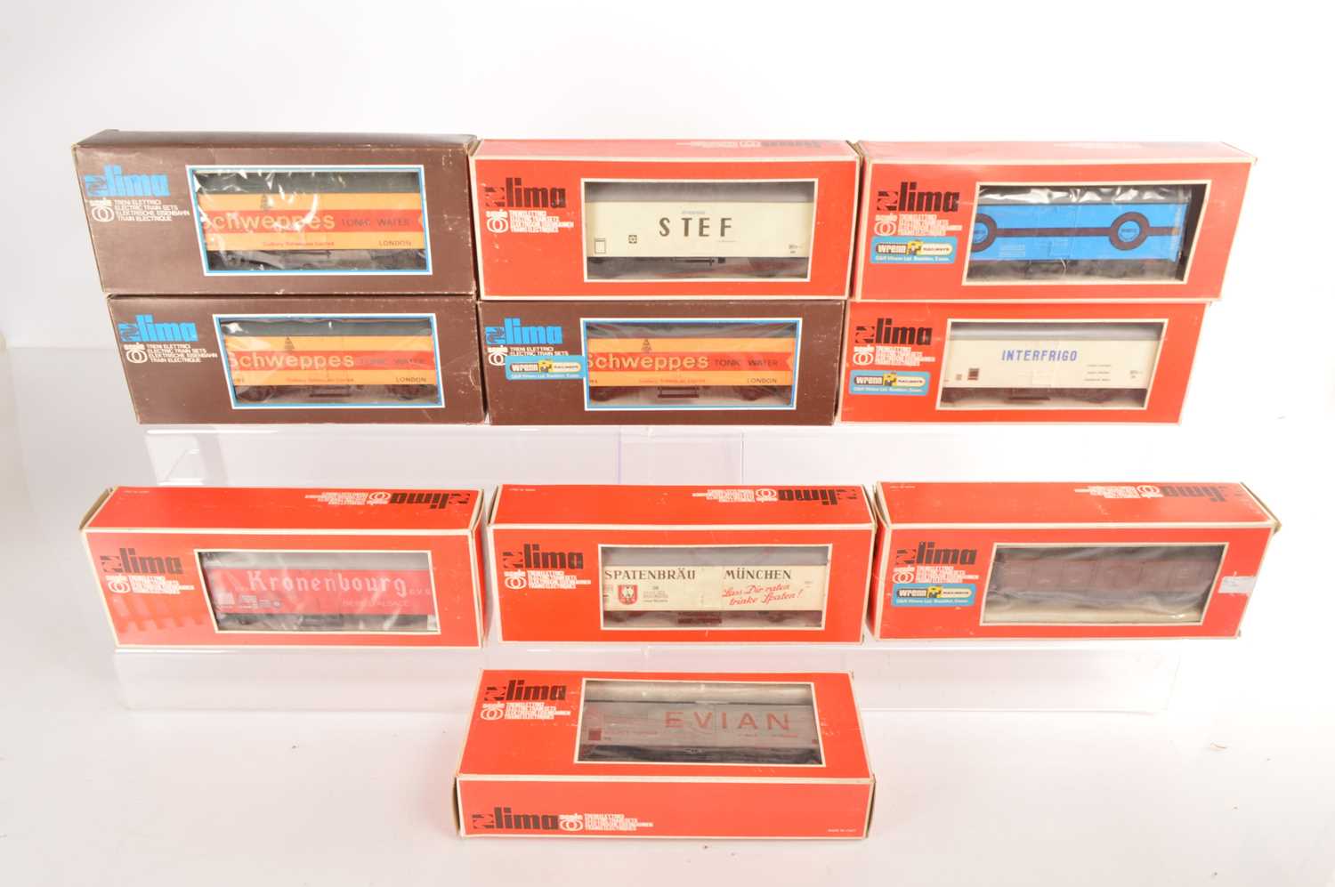 Lot 533 - Lima 0 gauge four wheel Freight wagons (10)