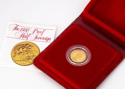 Lot 78 - A Royal Mint 1980 Gold Proof Half Sovereign