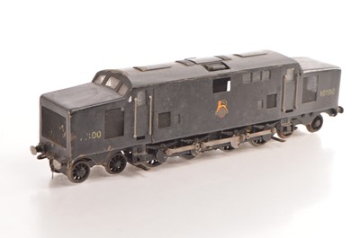 Lot 555 - Scratch built course scale 0 Gauge 4-8-4 Experimental Diesel Locomotive BR black known as the 'The Fell Diesel' Locomotive