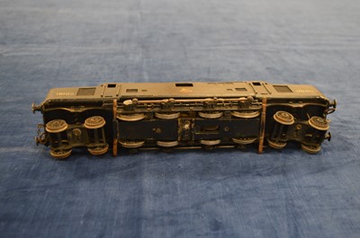 Lot 555 - Scratch built course scale 0 Gauge 4-8-4 Experimental Diesel Locomotive BR black known as the 'The Fell Diesel' Locomotive