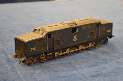 Lot 555 - Scratch built course scale 0 Gauge 4-8-4 Experimental Diesel Locomotive BR black known as the 'The Fell Diesel' Locomotive