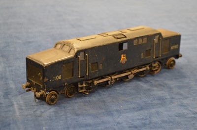 Lot 555 - Scratch built course scale 0 Gauge 4-8-4 Experimental Diesel Locomotive BR black known as the 'The Fell Diesel' Locomotive
