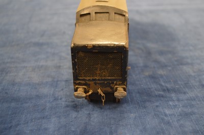 Lot 555 - Scratch built course scale 0 Gauge 4-8-4 Experimental Diesel Locomotive BR black known as the 'The Fell Diesel' Locomotive