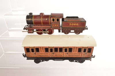 Lot 568 - Bing 0 Gauge Locomotive & LNER Coach (2)